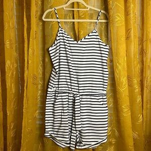 J. Crew Factory striped romper
